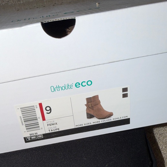 croft & barrow Brown Suede Ankle Booties with Buckle - Picture 3 of 3